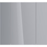 Шкаф зеркальный LEMARK UNIVERSAL 90х80 см 3-х дверный, цвет корпуса белый глянец LM90ZS-U